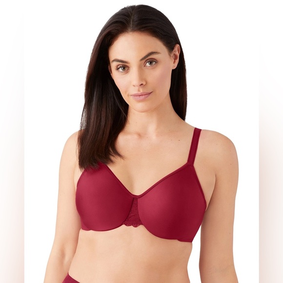 NWT Wacoal Surreal Comfort Underwire Unlined Bra Rhubarb Red 855335 - Picture 1 of 6